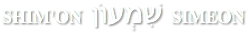 SHIM'ON שִׁמְעוֹן SIMEON